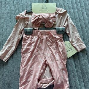 Snug Pink Baby Outfit Set 3-6 months